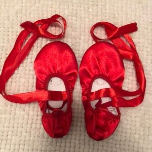 Girls Silk Ballet Slippers Shoes